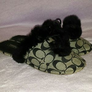 Coach poppy slippers size 8